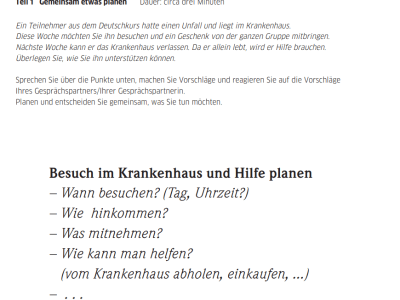 Tổng hợp những mẫu đề thi B1 tiếng Đức